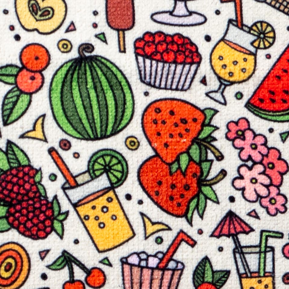 Set de Toallas de Cocina Microfibra Cocktail