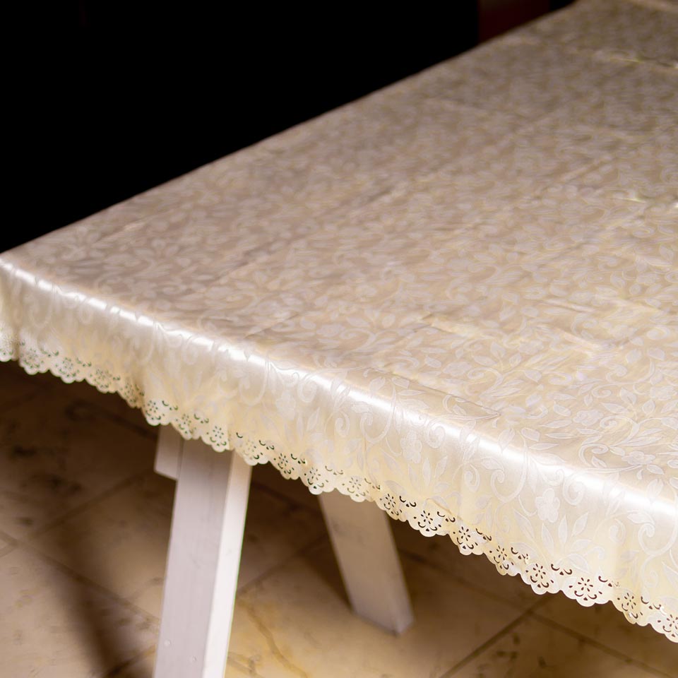Mantel Rectangular Jacqard Marfil #3