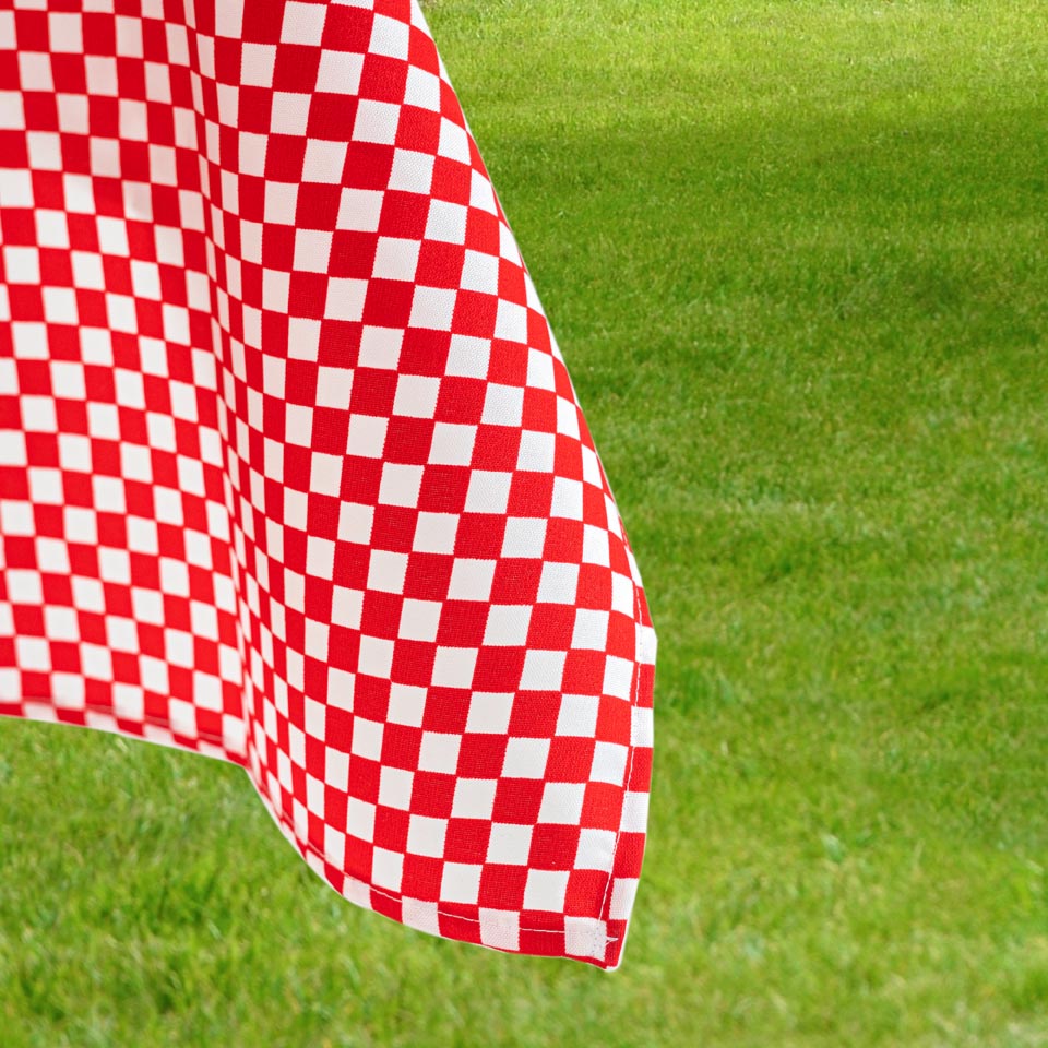 Mantel Rectangular Vichy Rojo