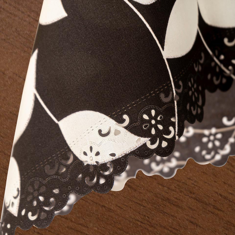 Mantel Rectangular Hojas Chocolate