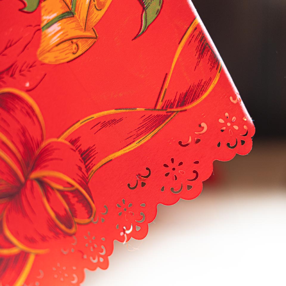 Mantel Rectangular Navidad Rojo 1776