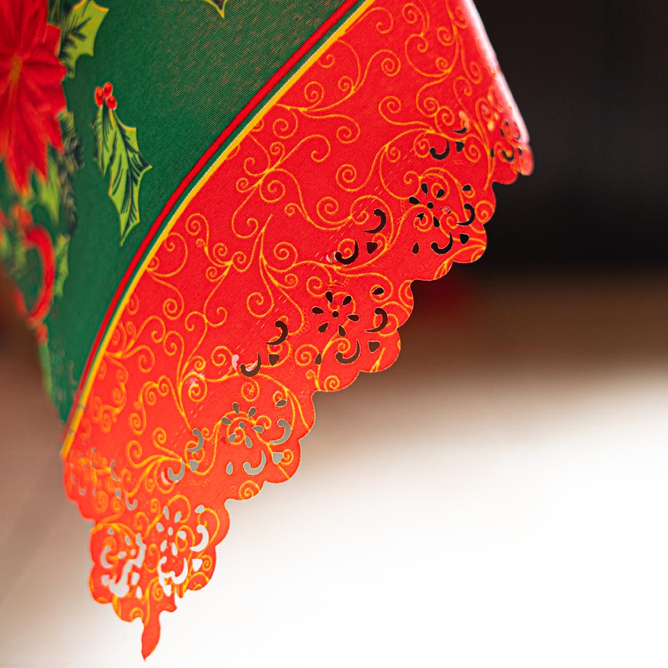 Mantel Rectangular Navidad Rojo 2399