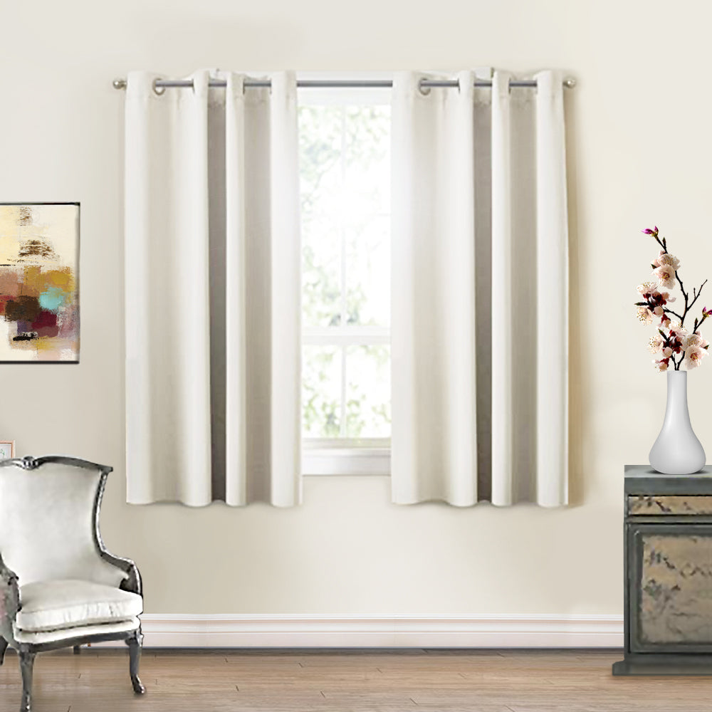 Cortinas Cortas Con Aros 2.00 X 1.35 M Alfer Home Jgo 2 Pzas